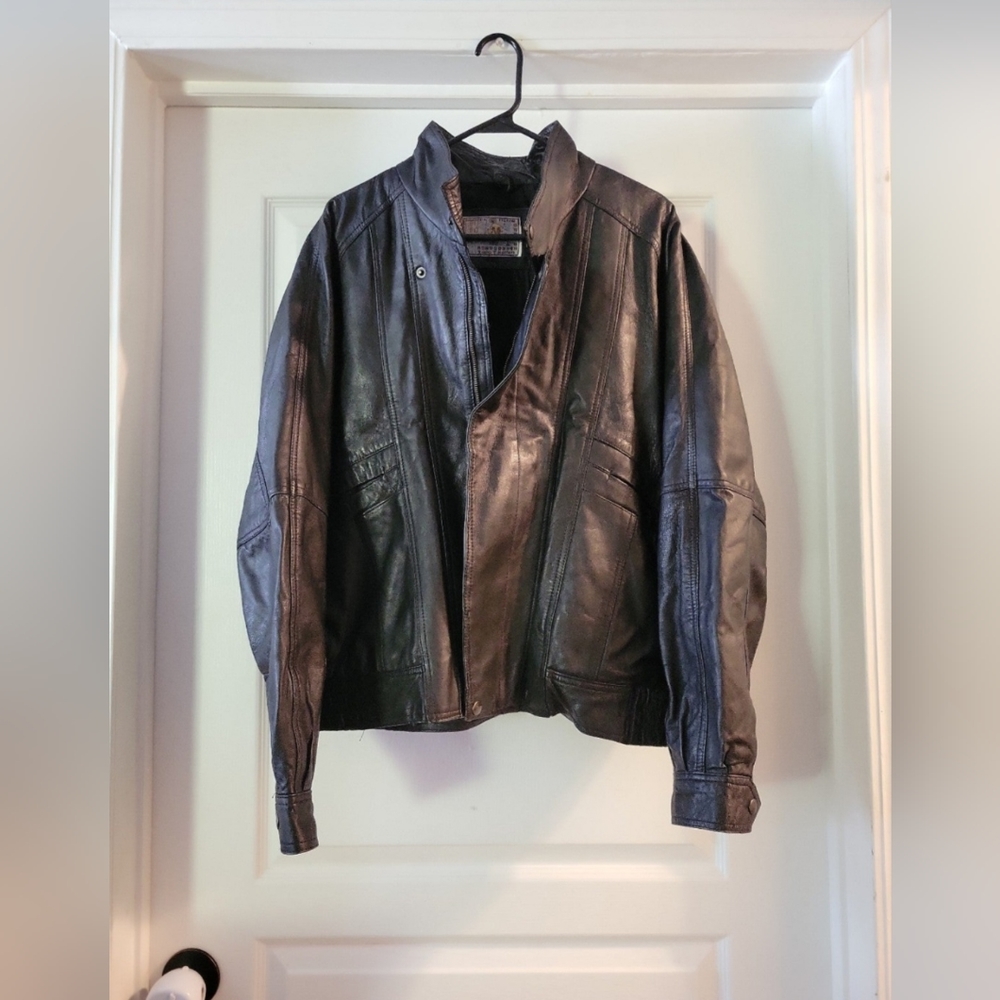 Mens vintage Gino leather Jacket size large